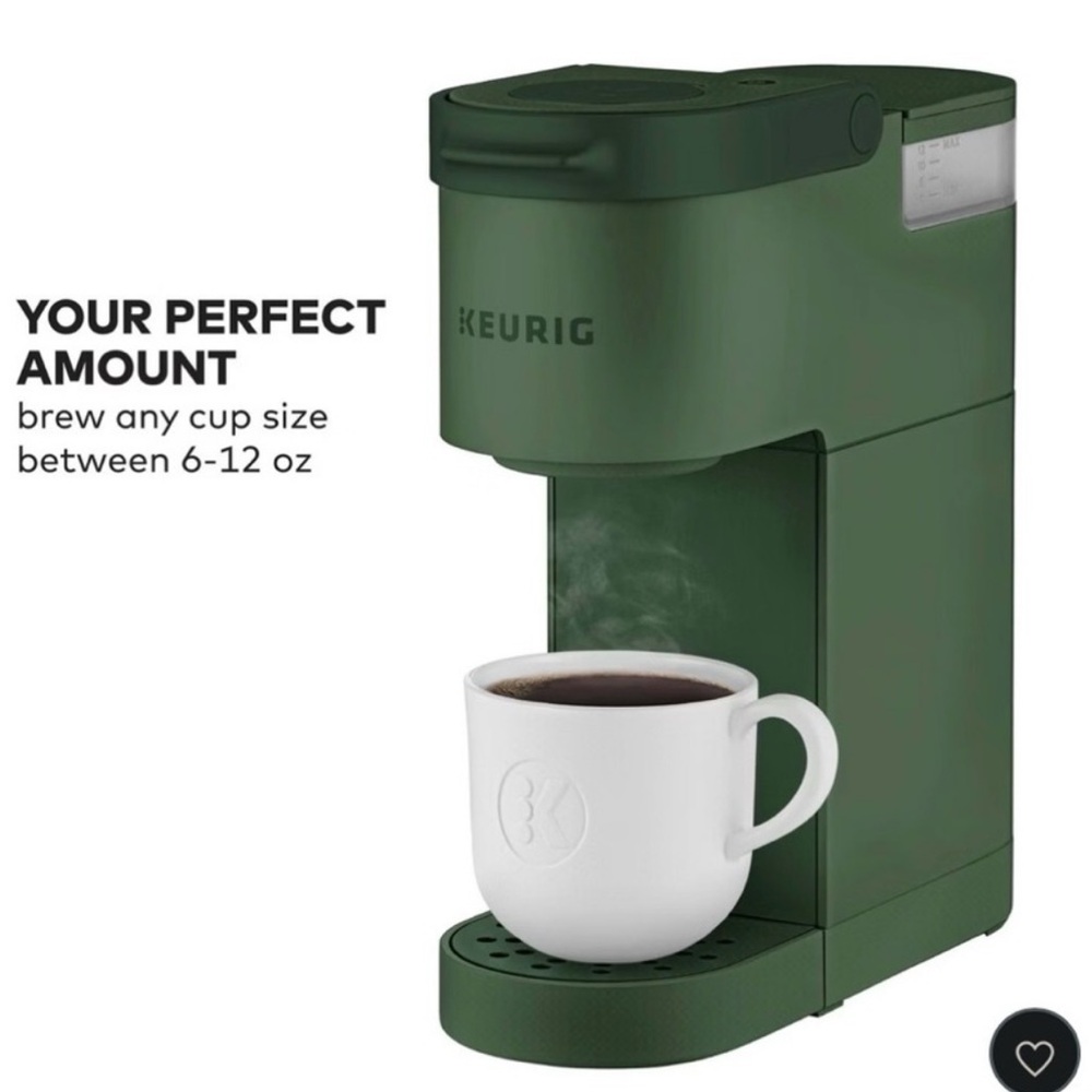 KEURIG K-MINI SLIM 5” WIDE SINGLE SERVE COFFEE MAKER BEAUTIFUL GREEN EVERGREEN
